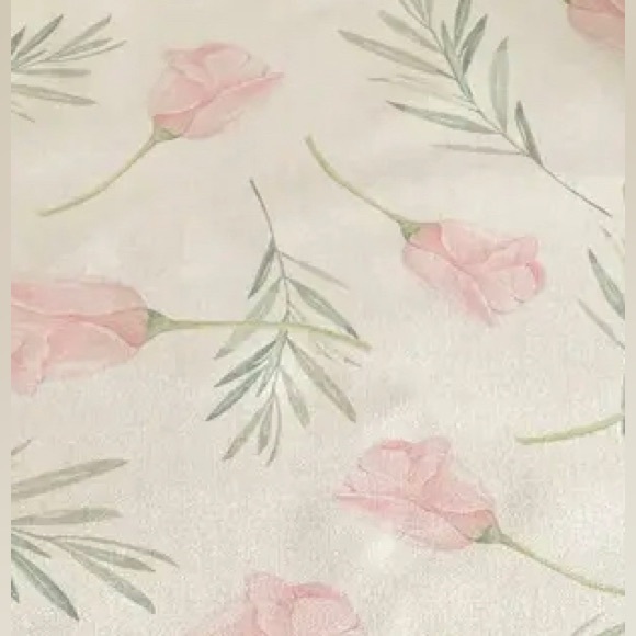 Easter Spring Rabbit Pink Floral Gray Plaid Cream Burlap Reversible Table Runner - Picture 2 of 3